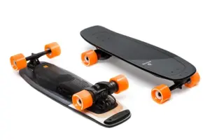 two black skateboards